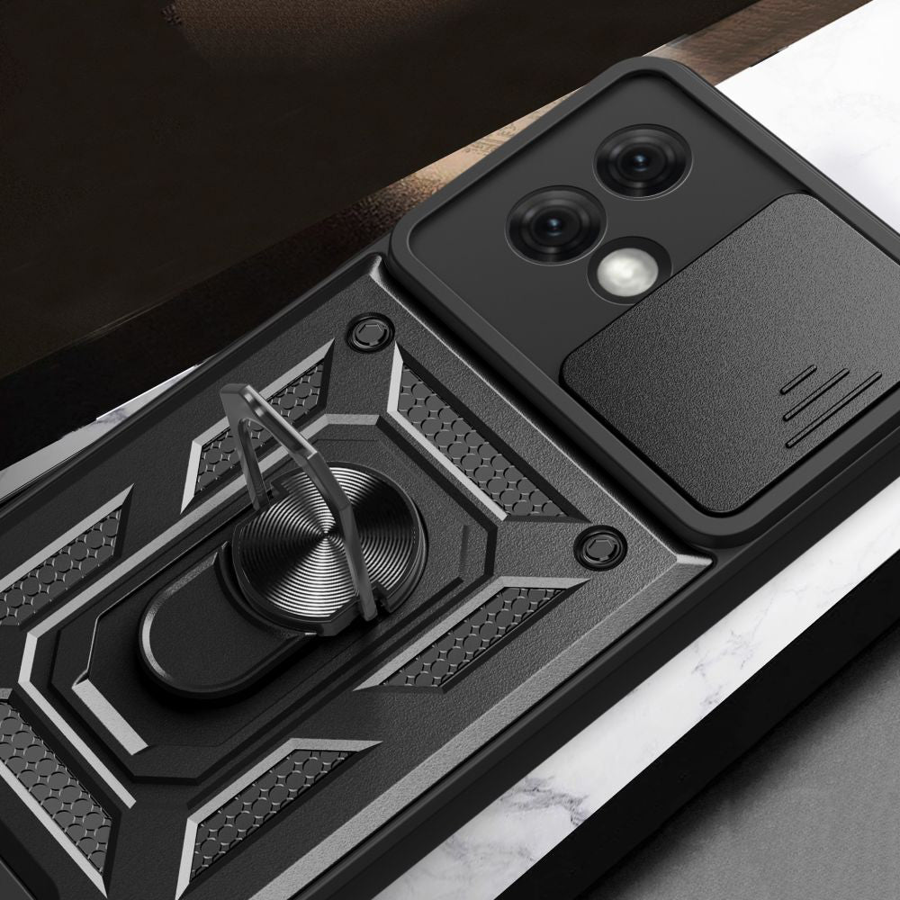 Husa de protectie Techsuit CamShield Series compatibila cu Motorola Moto G84, acoperire spate, negru