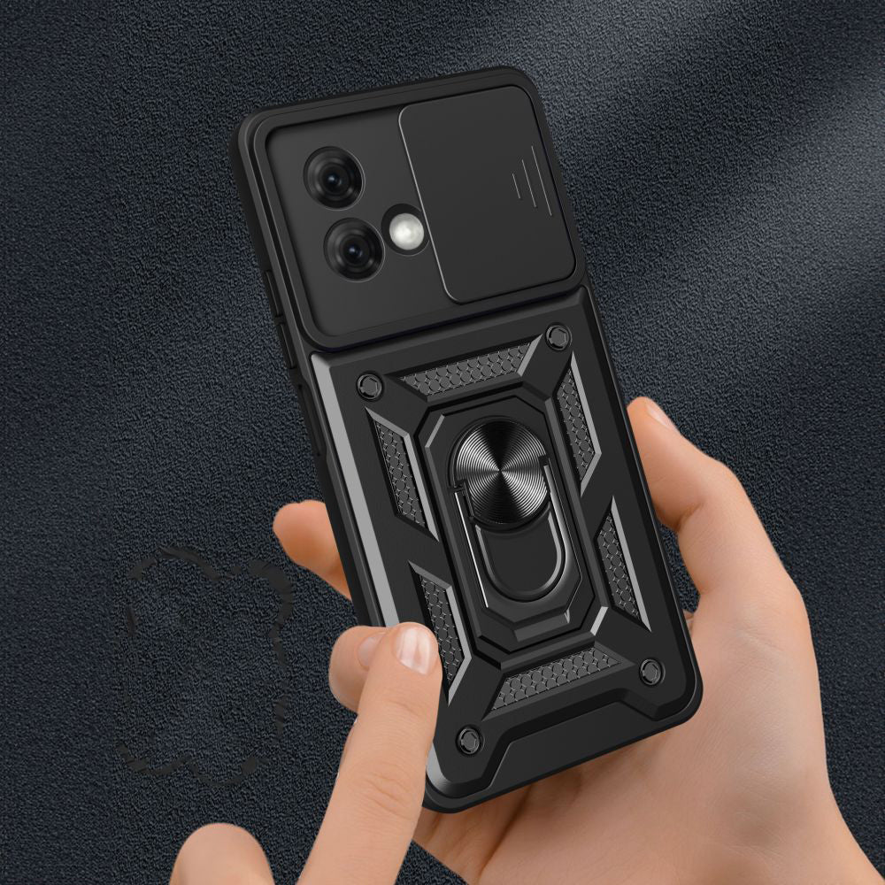 Husa de protectie Techsuit CamShield Series compatibila cu Motorola Moto G84, acoperire spate, negru