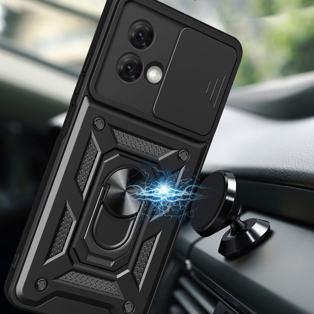 Husa de protectie Techsuit CamShield Series compatibila cu Motorola Moto G84, acoperire spate, negru