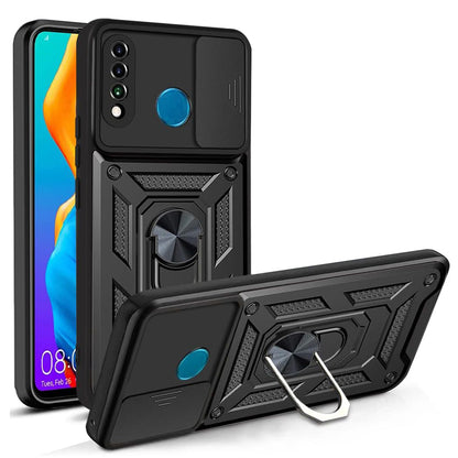 Husa de protectie Techsuit CamShield Series compatibila cu Huawei P30 Lite New Edition, acoperire spate, negru