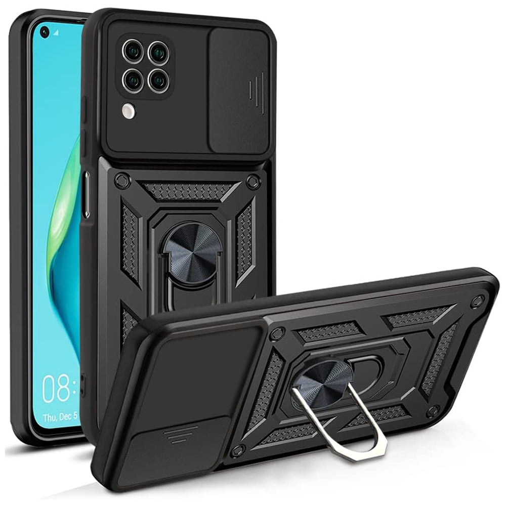 Husa de protectie Techsuit CamShield Series compatibila cu Huawei P40 Lite, acoperire spate, negru