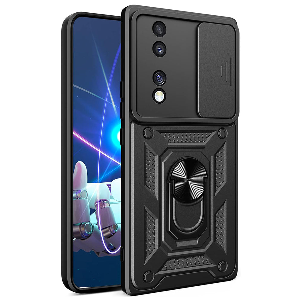 Husa de protectie Techsuit CamShield Series compatibila cu Honor 70, acoperire spate, negru