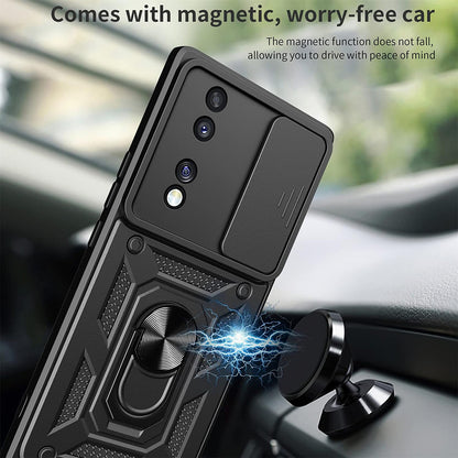 Husa de protectie Techsuit CamShield Series compatibila cu Honor 70, acoperire spate, negru