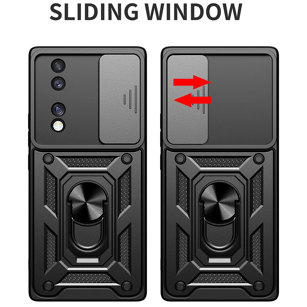 Husa de protectie Techsuit CamShield Series compatibila cu Honor 70, acoperire spate, negru