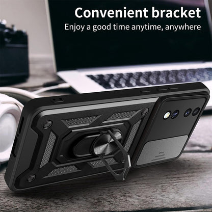 Husa de protectie Techsuit CamShield Series compatibila cu Honor 70, acoperire spate, negru