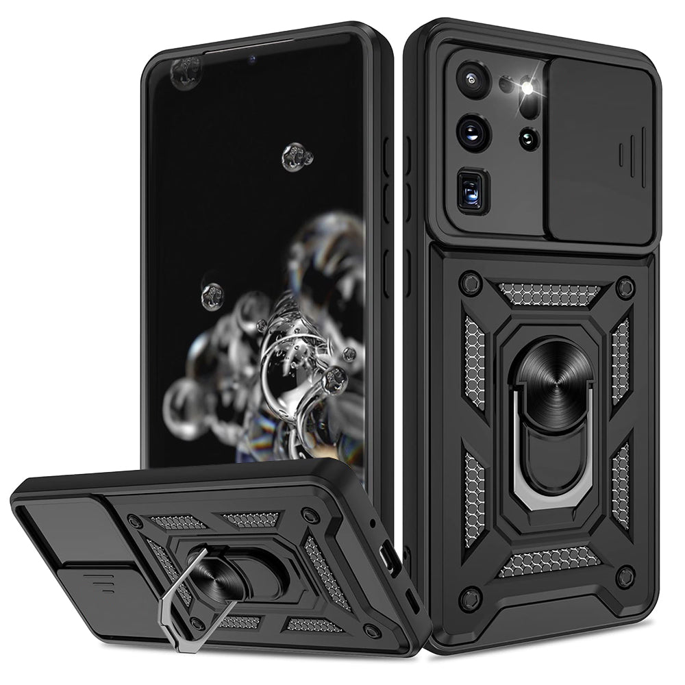 Husa de protectie Techsuit CamShield Series compatibila cu Samsung Galaxy S20 Ultra 5G, acoperire spate, negru