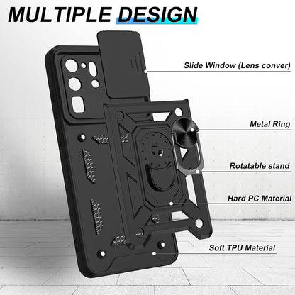 Husa de protectie Techsuit CamShield Series compatibila cu Samsung Galaxy S20 Ultra 5G, acoperire spate, negru