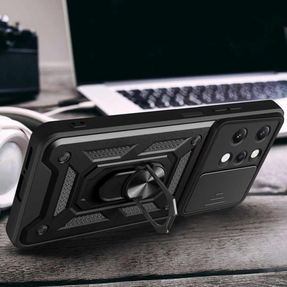 Husa de protectie Techsuit CamShield Series compatibila cu Xiaomi Redmi 12 4G, acoperire spate, negru