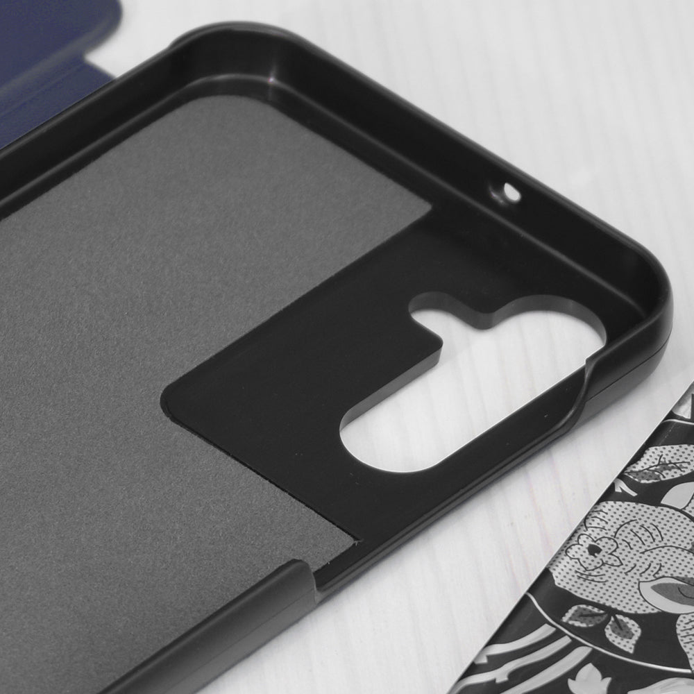Husa de protectie Techsuit eFold Series compatibila cu Samsung Galaxy A15 5G, acoperire spate, albastru