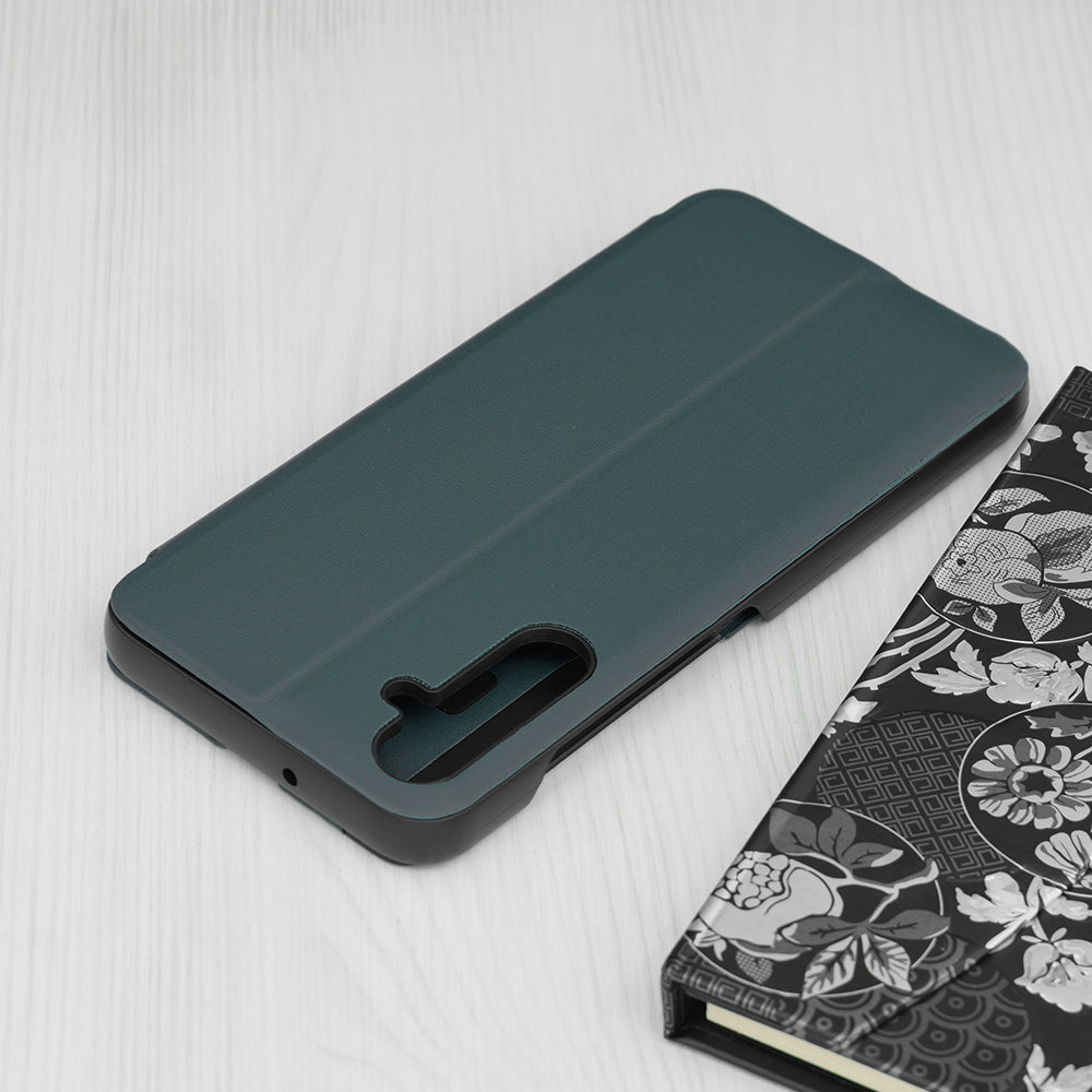 Husa de protectie Techsuit eFold Series compatibila cu Samsung Galaxy A05, acoperire spate, verde inchis