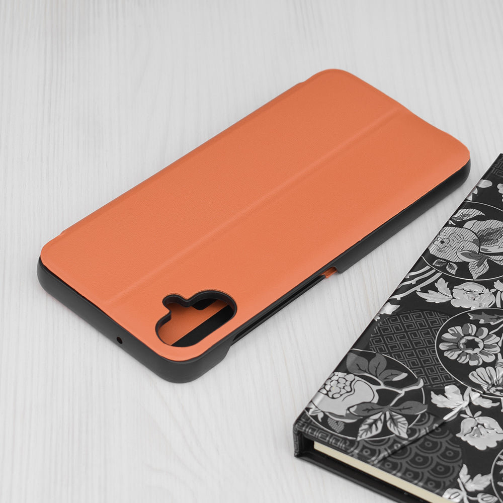 Husa de protectie Techsuit eFold Series compatibila cu Samsung Galaxy A04s, acoperire spate, oranj