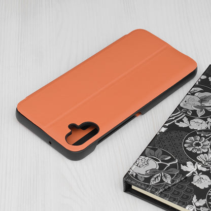 Husa de protectie Techsuit eFold Series compatibila cu Samsung Galaxy A04s, acoperire spate, oranj