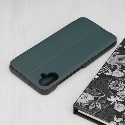 Husa de protectie Techsuit eFold Series compatibila cu Samsung Galaxy A04s, acoperire spate, verde inchis