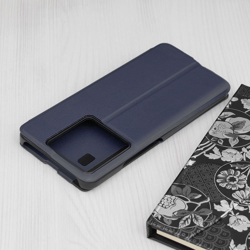 Husa de protectie Techsuit eFold Series compatibila cu Xiaomi 13T, acoperire spate, albastru