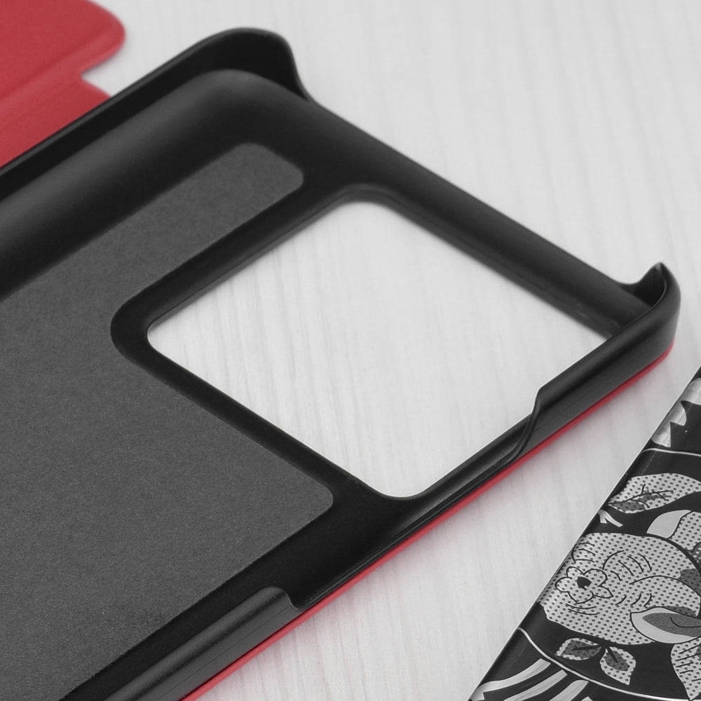 Husa de protectie Techsuit eFold Series compatibila cu Xiaomi 13T, acoperire spate, rosu