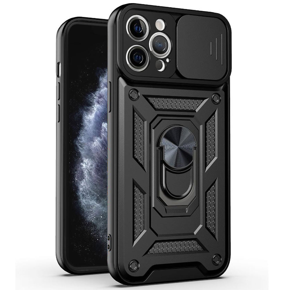 Husa de protectie Techsuit CamShield Series compatibila cu Apple iPhone 11 Pro Max, acoperire spate, negru