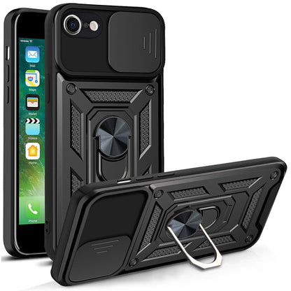 Husa de protectie Techsuit CamShield Series compatibila cu Apple iPhone SE 2020, acoperire spate, negru