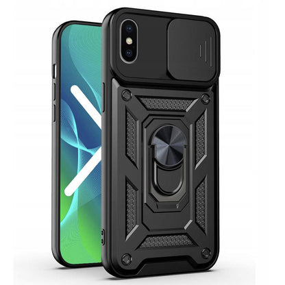 Husa de protectie Techsuit CamShield Series compatibila cu Apple iPhone XS Max, acoperire spate, negru