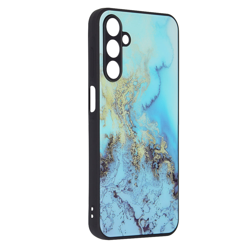 Husa de protectie Techsuit Glaze Series compatibila cu Samsung Galaxy A15 5G, acoperire spate, Blue Ocean