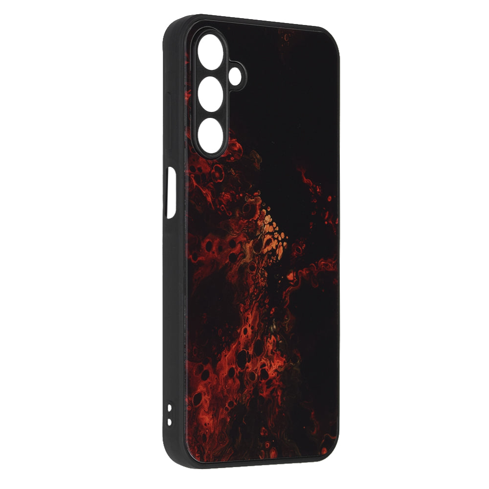 Husa de protectie Techsuit Glaze Series compatibila cu Samsung Galaxy A15 5G, acoperire spate, Red Nebula