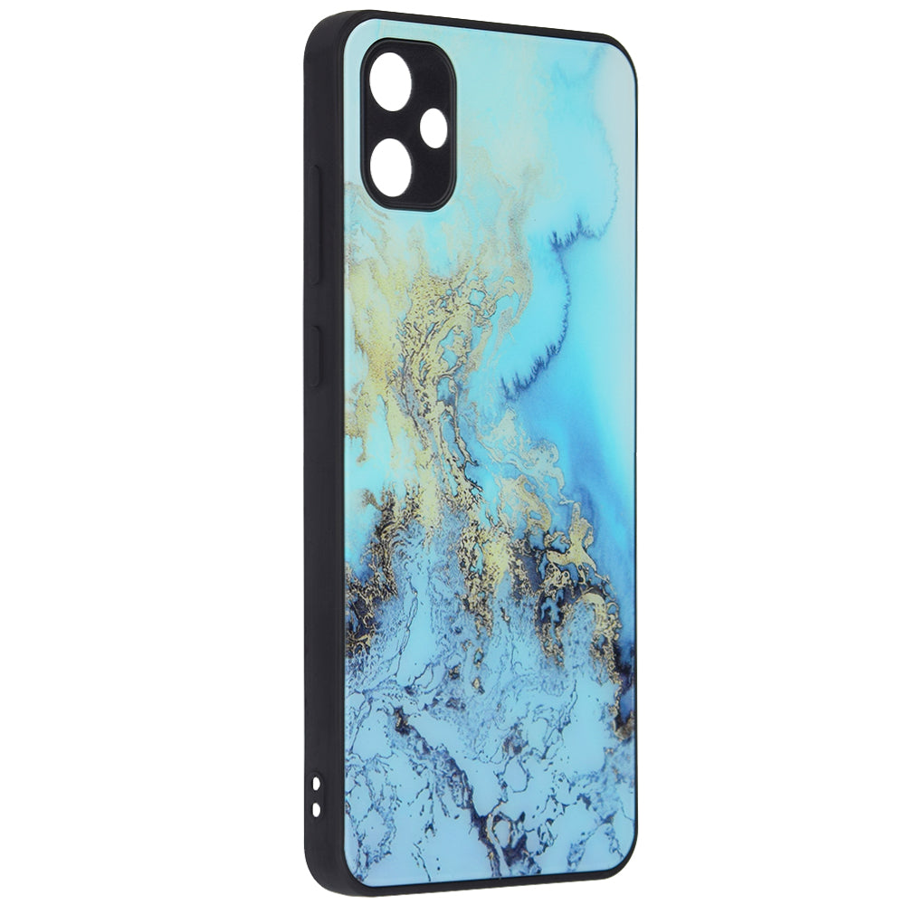 Husa de protectie Techsuit Glaze Series compatibila cu Samsung Galaxy A04s, acoperire spate, Fiery Ocean