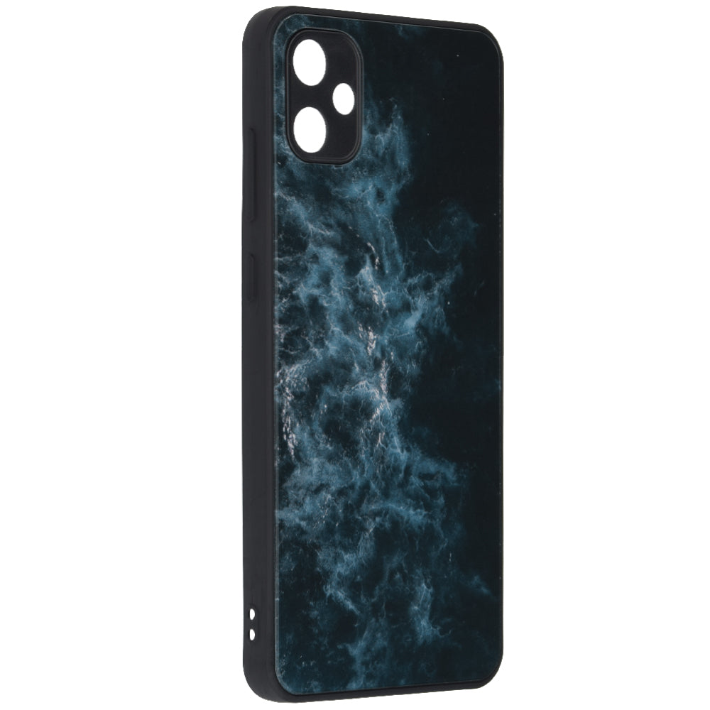 Husa de protectie Techsuit Glaze Series compatibila cu Samsung Galaxy A04s, acoperire spate, Blue Nebula