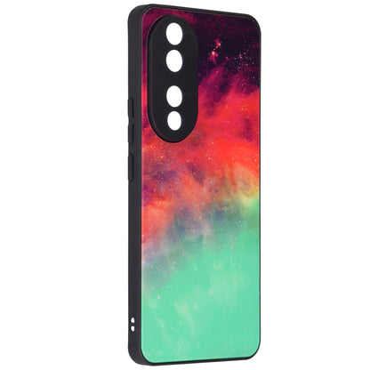Husa de protectie Techsuit Glaze Series compatibila cu Honor 70 Lite, acoperire spate, Fiery Ocean