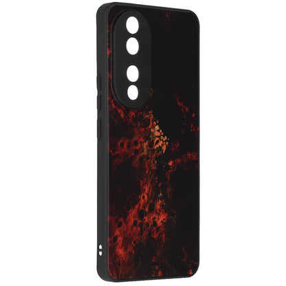 Husa de protectie Techsuit Glaze Series compatibila cu Honor 70 Lite, acoperire spate, Red Nebula