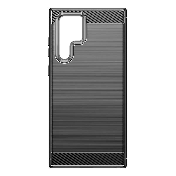 Husa de protectie Techsuit Carbon Siliconecompatibila cu Samsung Galaxy S24 Ultra , acoperire spate, negru