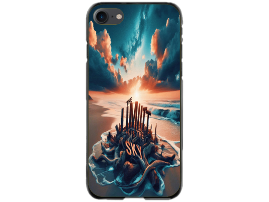 Husa Silicon HQCover compatibila cu Apple iPhone SE 2022, model Plaja, rezistenta la socuri si zgarieturi, SP1M00009