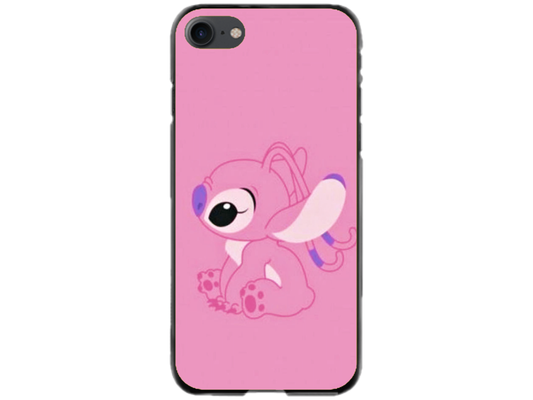 Husa Silicon HQCover compatibila cu Apple iPhone SE 2, model Stich v1, rezistenta la socuri si zgarieturi, SP1M00010