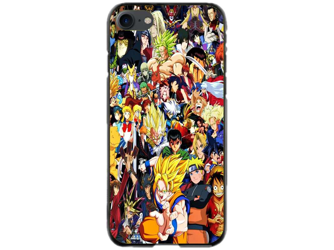 Husa Silicon HQCover compatibila cu Apple iPhone SE 2020, model Anime v1, rezistenta la socuri si zgarieturi, SP1M00013