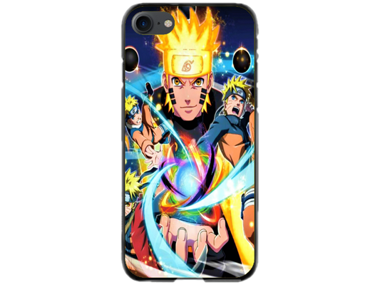 Husa Silicon HQCover compatibila cu Apple iPhone SE 2, model Naruto v1, rezistenta la socuri si zgarieturi, SP1M00020
