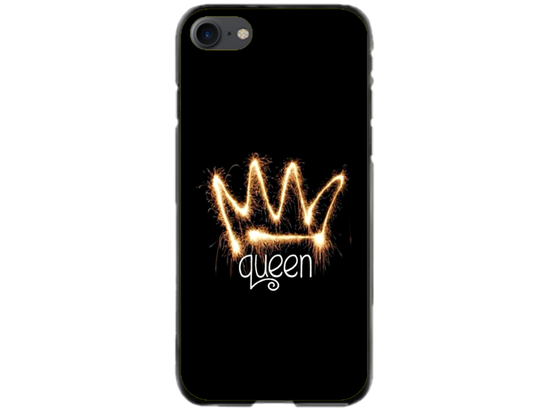 Husa Silicon HQCover compatibila cu Apple iPhone SE 2020, model Queen, rezistenta la socuri si zgarieturi, SP1M00025