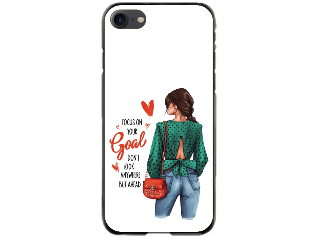 Husa Silicon HQCover compatibila cu Apple iPhone SE 2020, model Look Ahead, rezistenta la socuri si zgarieturi, SP1M00032