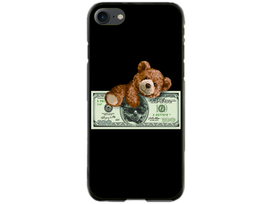 Husa Silicon HQCover compatibila cu Apple iPhone SE 2020, model Urs Cool v2, rezistenta la socuri si zgarieturi, SP1M00034