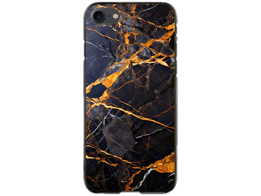 Husa Silicon HQCover compatibila cu Apple iPhone SE 2, model Marble v1, rezistenta la socuri si zgarieturi, SP1M00035