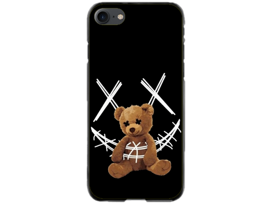 Husa Silicon HQCover compatibila cu Apple iPhone SE 2020, model Urs Cool v4, rezistenta la socuri si zgarieturi, SP1M00037