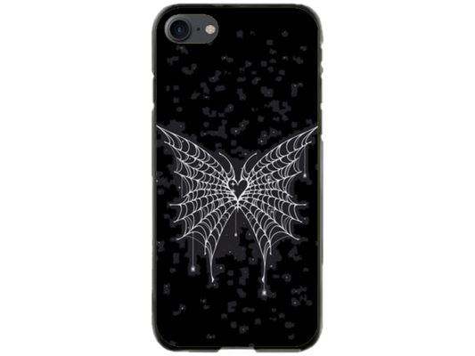 Husa Silicon HQCover compatibila cu Apple iPhone SE 2, model Butterfly, rezistenta la socuri si zgarieturi, SP1M00038