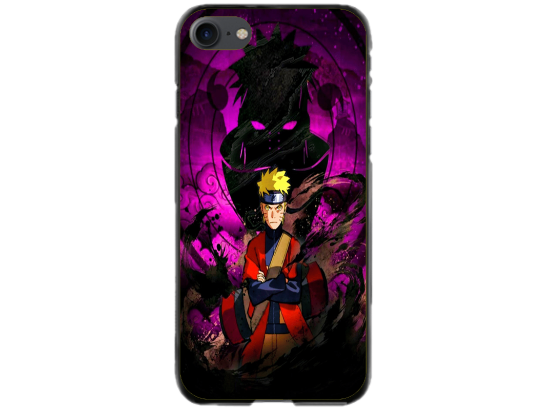 Husa Silicon HQCover compatibila cu Apple iPhone SE 2, model Naruto v2, rezistenta la socuri si zgarieturi, SP1M00047