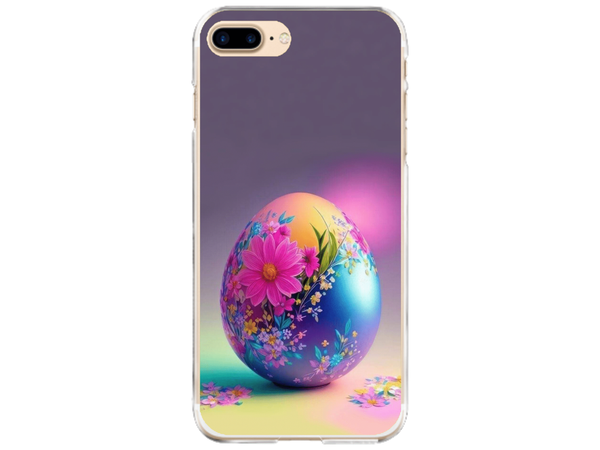 Husa Silicon HQCover compatibila cu Apple iPhone 8 Plus, model Easter Egg, rezistenta la socuri si zgarieturi, SP1M00002