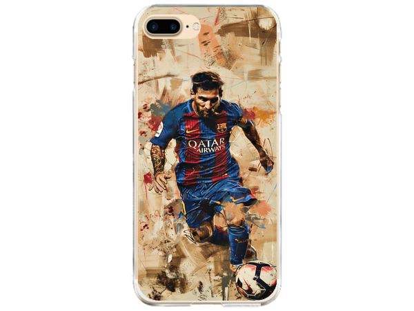 Husa Silicon HQCover compatibila cu Apple iPhone 7 Plus, model Messi v1, rezistenta la socuri si zgarieturi, SP1M00006