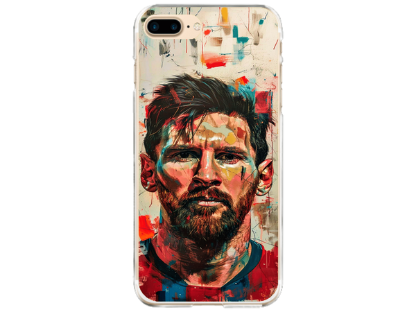 Husa Silicon HQCover compatibila cu Apple iPhone 7 Plus, model Messi v2, rezistenta la socuri si zgarieturi, SP1M00007