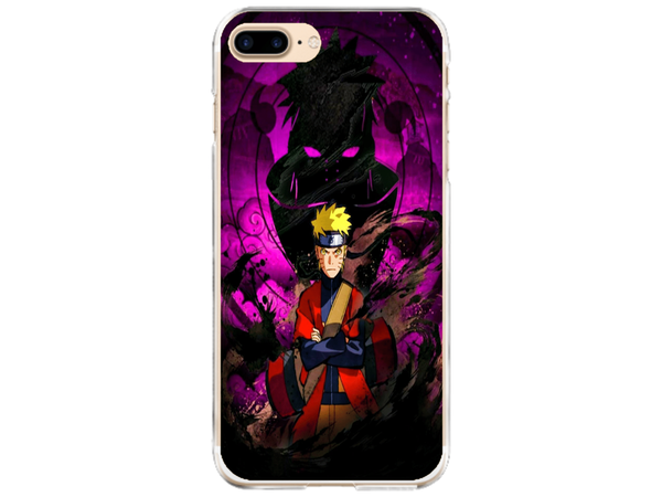 Husa Silicon HQCover compatibila cu Apple iPhone 7 Plus, model Naruto v2, rezistenta la socuri si zgarieturi, SP1M00047