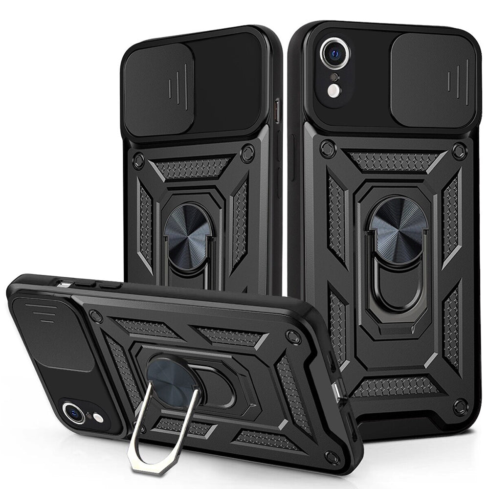 Husa de protectie Techsuit CamShield Series compatibila cu Apple iPhone XR, acoperire spate, negru