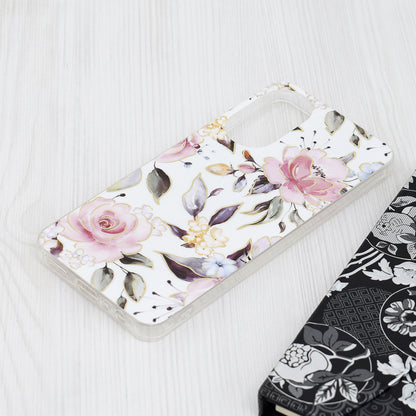 Husa de protectie Techsuit Marble Series compatibila cu Oppo A78 4G, acoperire spate, Chloe White