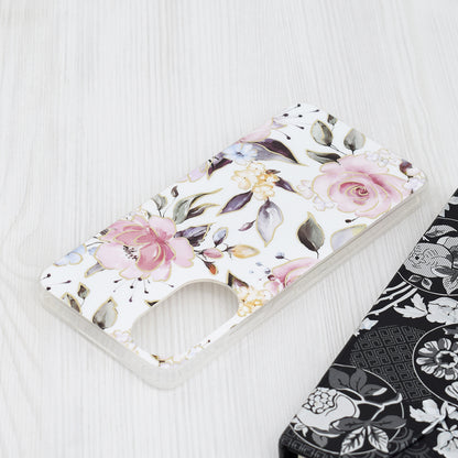 Husa de protectie Techsuit Marble Series compatibila cu Oppo A78 4G, acoperire spate, Chloe White