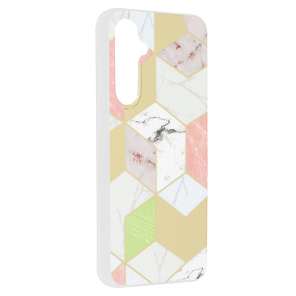 Husa de protectie Techsuit Marble Series compatibila cu Samsung Galaxy S23 FE, acoperire spate, Purple Hex