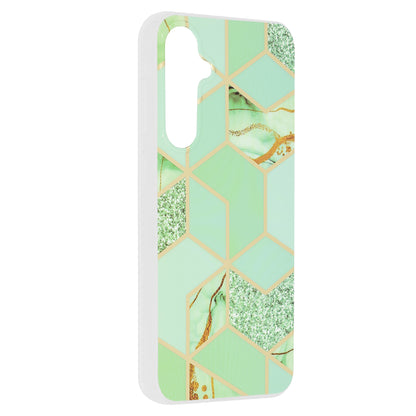 Husa de protectie Techsuit Marble Series compatibila cu Samsung Galaxy S23 FE, acoperire spate, Green Hex