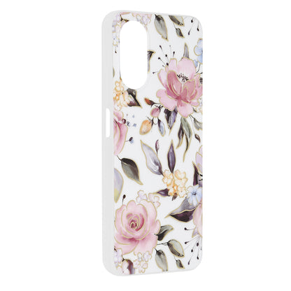 Husa de protectie Techsuit Marble Series compatibila cu Oppo A17, acoperire spate, Chloe White